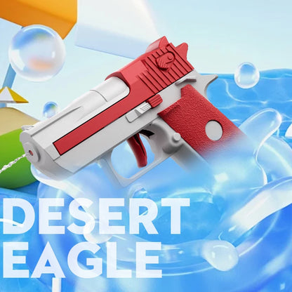 Water Gun Toy Desert Eagle Pistol Non Electric High Pressure 10 Meter Range Retro Color Beach Toys