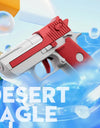 Water Gun Toy Desert Eagle Pistol Non Electric High Pressure 10 Meter Range Retro Color Beach Toys