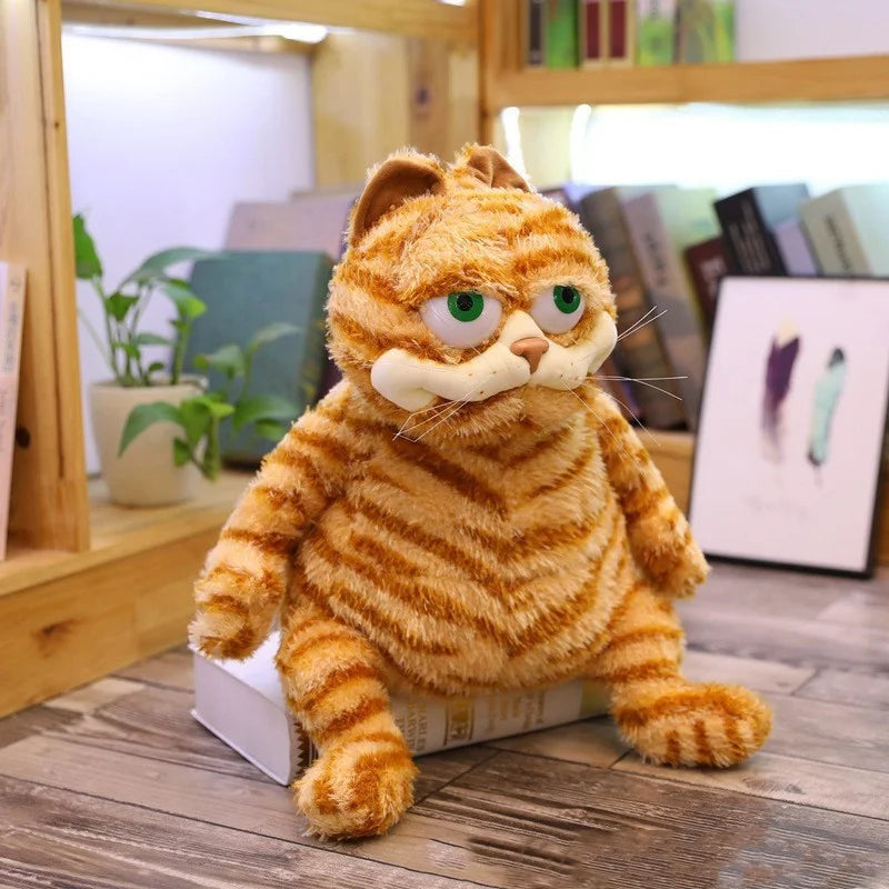 30cm Cute Orange Tabby Cat Plush Toy Soft Stuffed Animal