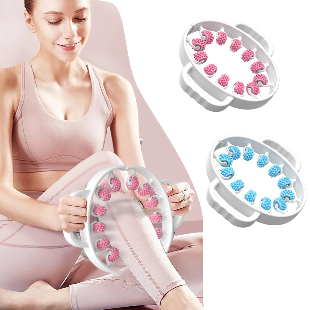 Round Massager Roller for Waist Abdominal Muscles Ring Leg Clip Stovepipe To Clear The Meridian Portable Cellulite Massage Tools