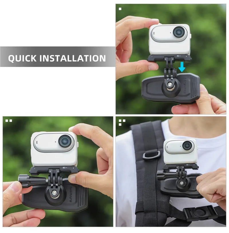Magnetic Backpack Clip Mount for Action Cameras and Pocket Cameras