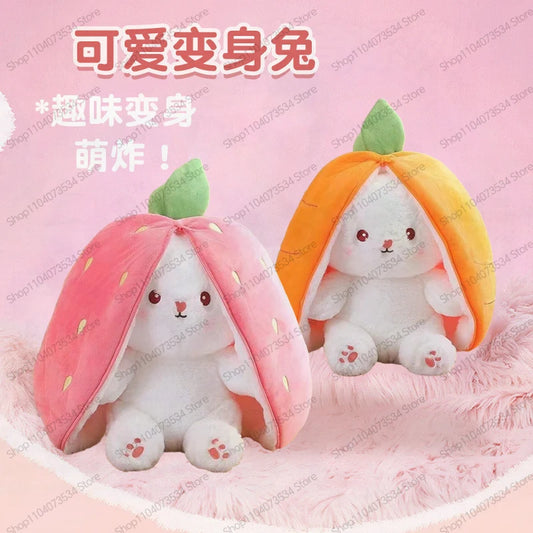 Strawberry Bunny Rabbit Plush Stuffed Doll Toy
