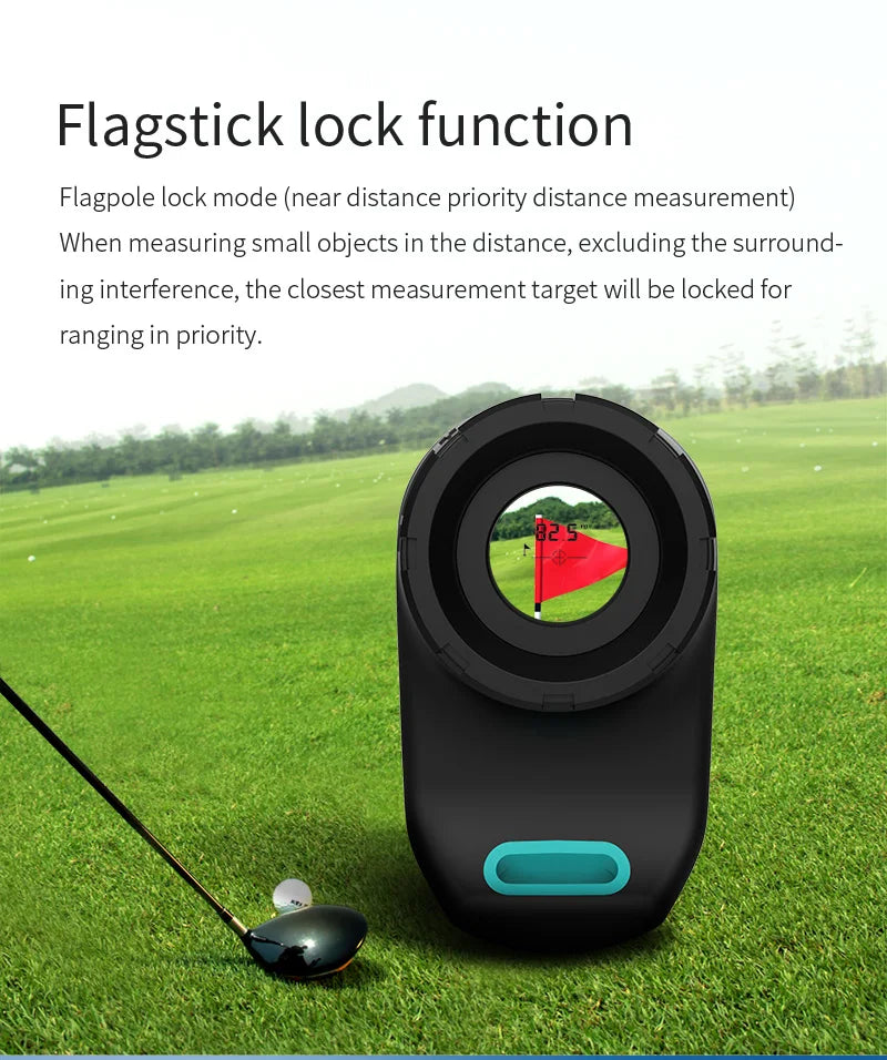 600M Golf Laser rangefinder PF230 Range finder for Hunting Rechargeable Laser Telescope with Box, Pin Seeker, Speed Measure