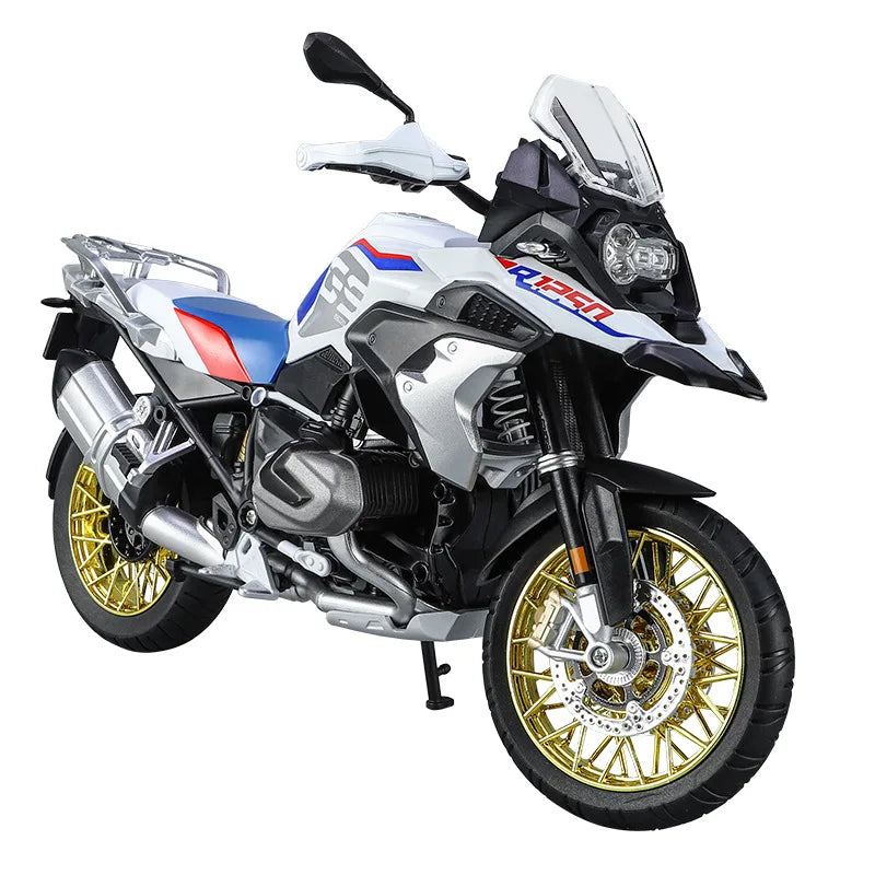 1:9 R1250GS ADV Alloy Die Cast Motorcycle Model Toy Vehicle Collection Sound and Light Off Road Autocycle Toys Car