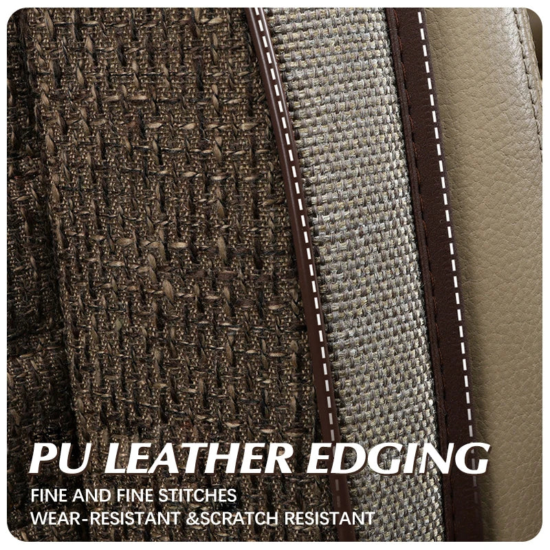 3D Linen Car Seat Covers Universal Leather Car Seat Cushion Full Surrounded Car Seat Pads Breathable Auto Chair Pads Protector