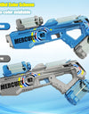 Summer Fully Automatic Electric Water Gun with Light Rechargeable Continuous Firing Party Game Kids Space Splashing Toy