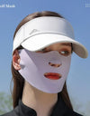 Scarves For Women Sun UV Protection Solid Color Summer Ice Silk Face Scarf Anti-uv Face Cover Sunscreen Veil Sunscreen Mask