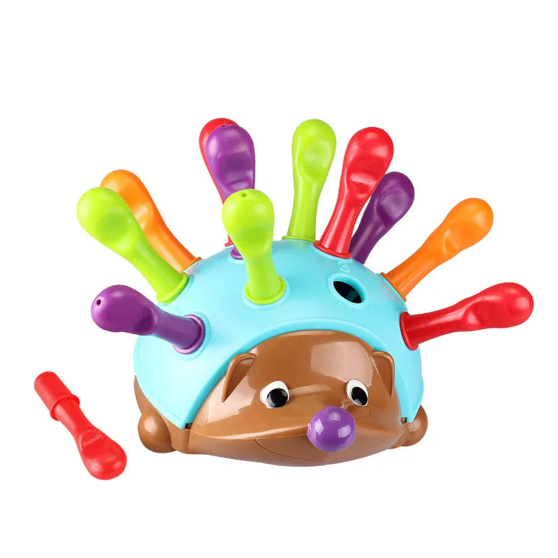 Heddgehog Insert Educational Toy Montessori Toys Training Focused on 's Fine Motor Hand-Eye Coordination Fight Inserted