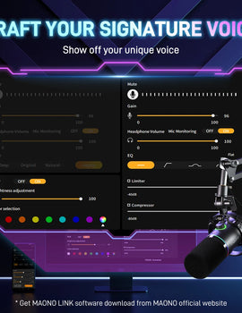 XLR\USB Dynamic Microphone For Gaming Recording Streaming Youtube Metal Mic With Software Tap-to-Mute Gain Knob PD200X