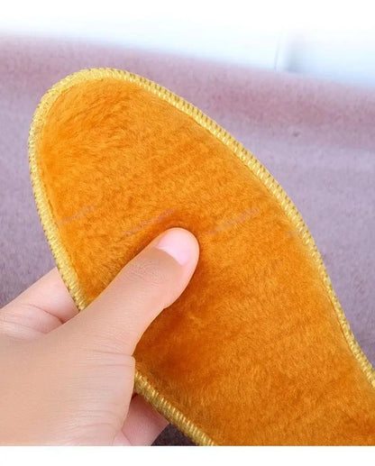 Winter Plush Warm Insole for Shoes Thicken Snow Boots Shoe Sole Thermal Insert Sports Running Insoles Men Woman Heating Pads