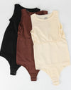 Bodysuits Sleeveless Scoop Neck Shapewear Thong for Waist Trainer Tanks Tops Slim Tummy Control Body Shaper