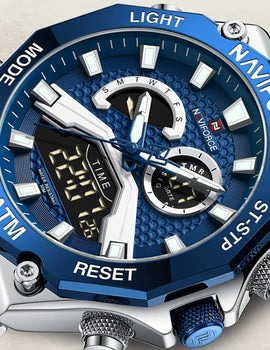 Watches Luxury Quartz Sport Leather Strap Wristwatch Waterproof Luminous Clock Male