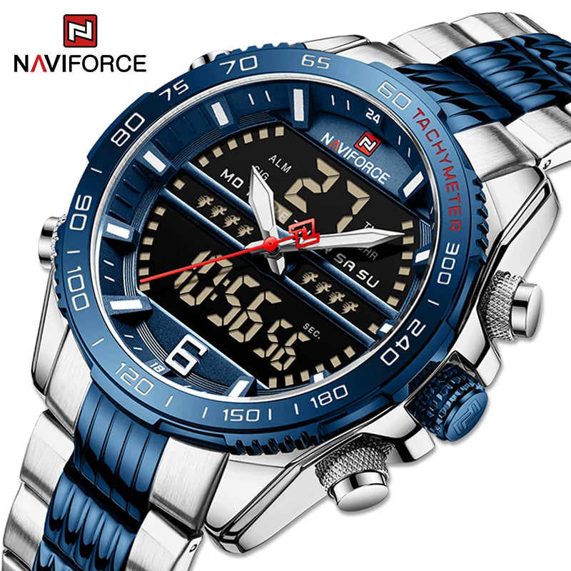 Digital Sport Watch For Men Steel Waterproof Chronograph Clock Fashion Luminous Quartz Wrist watches Man