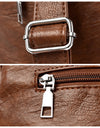 Soft Leather Backpacks High Capacity Female Back Pack Casual Travel Ladies Bagpack