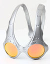 Sunglasses Retro Round Headband Personalized Trend Eyewear Anti-Blue Light UV Protection Full Metal Frame Party Jewelry