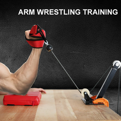 Arm Wrestling Training Strap with Comfortable Polar Fleece Lining Hand Arm Finger Forearm Exerciser Strengthener Equipment