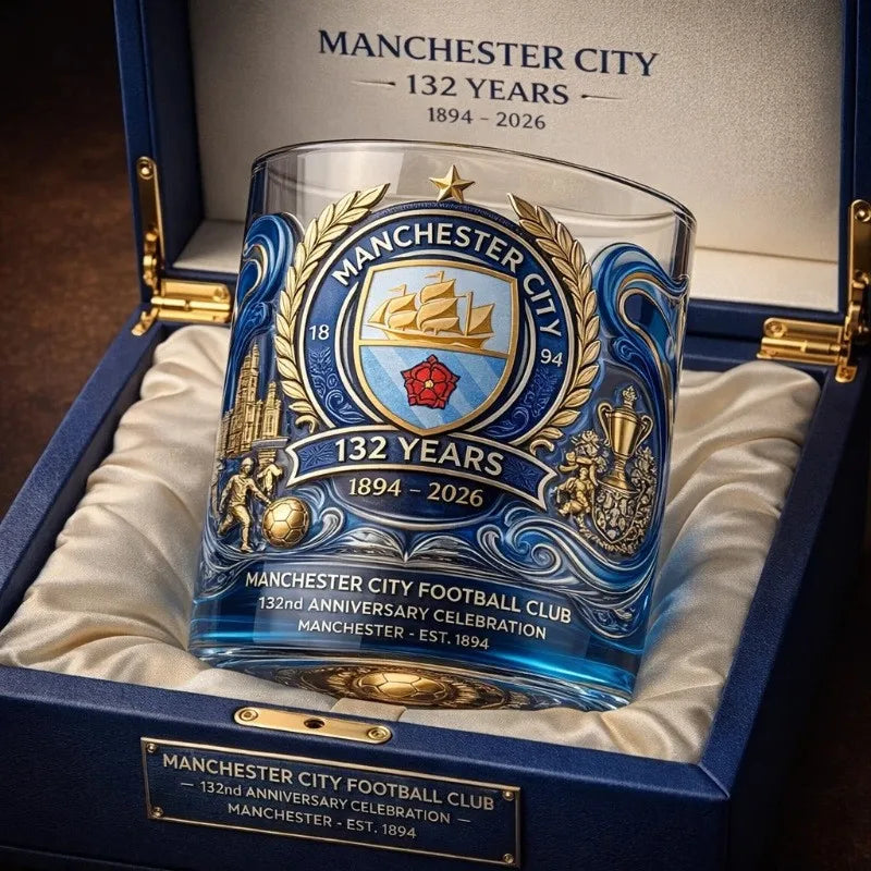 Football Whiskey Glass Soccer Fan Collectible Drinking Tumbler 300ml