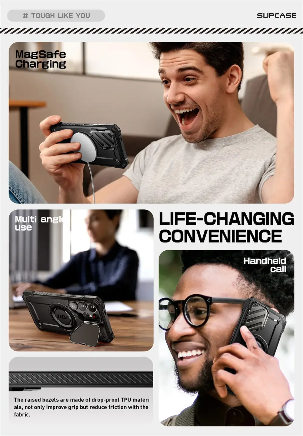 For Samsung Galaxy S25 Ultra Case UB Mag XT Heavy Duty Rugged Strong  Phone Case with Camera Cover Kickstand