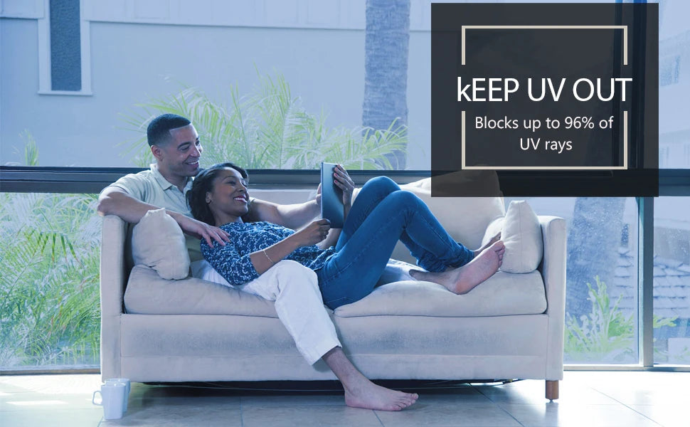 One Way Mirror Window Film Privacy Sun Blocking Glass Sticker Heat Control Reflective Film Self Adhesive Window Tint Multi-size