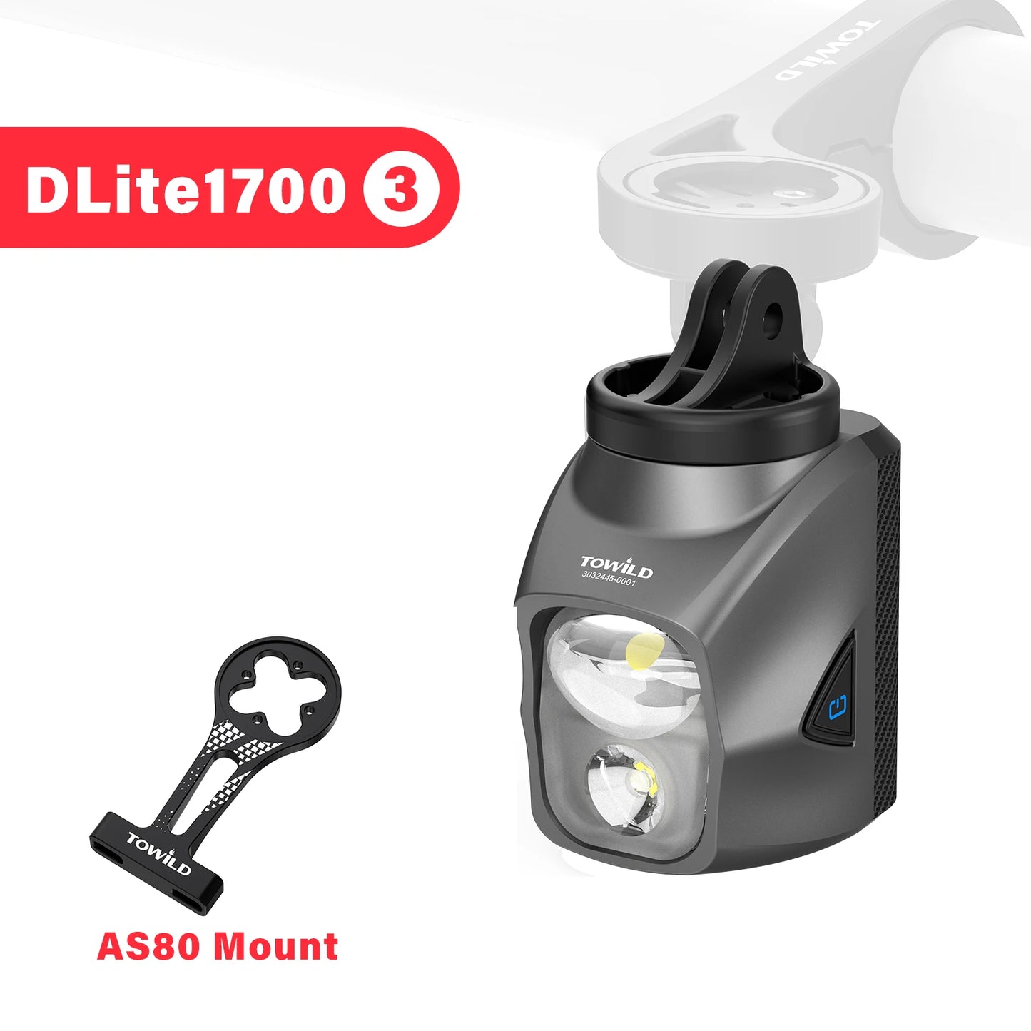 DL1200S/DL1700 Bicycle Light With Cut-Off Line Beam1900LM Rechargeable Front Light Power Bank Mtb Cycling Headlights