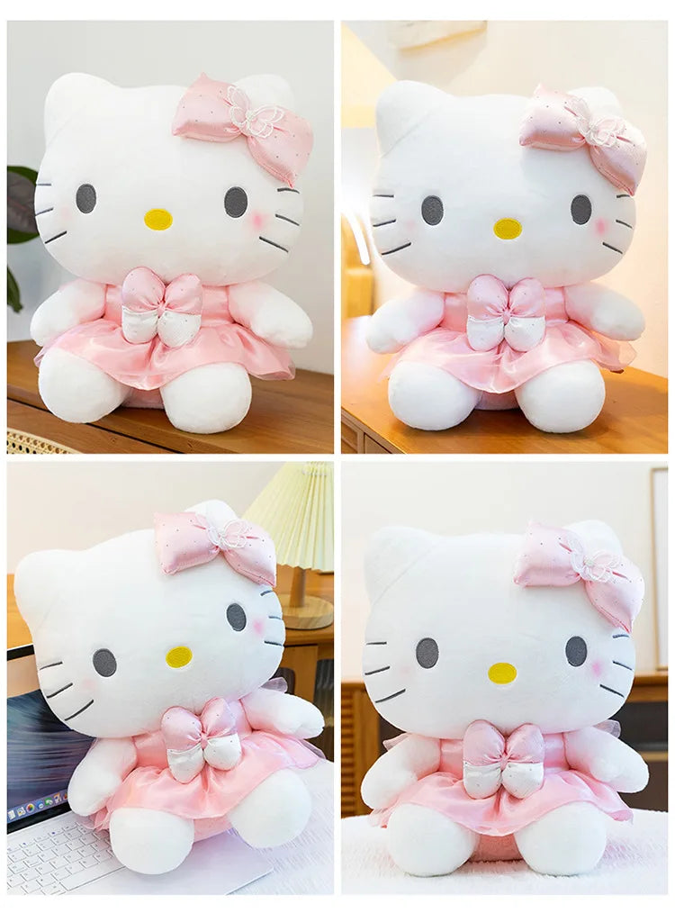 Kawaii 60cm Hello Kitty Stuffed Doll Sanrio Plush Toy Anime Dream Series Cute Girl Kids Birthday Gift Soft Sleeping Pillow