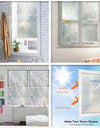 Wide 75/90 Cm Heat Control Rainbow Window Vinyl Security Window Tint Sun Protection Film Non Adhesive Stickers Stained Glass