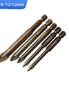 Cross Hex Tile Glass Drill Bits Set Titanium Coated Power Tools Accessories  for Glass Ceramic Concrete Hole Opener