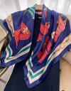 Square Women Scarves Silk Office Ladies Hair Neck Bandanna Headband Foulard Headcloth Muslim Headscarf Female muffler