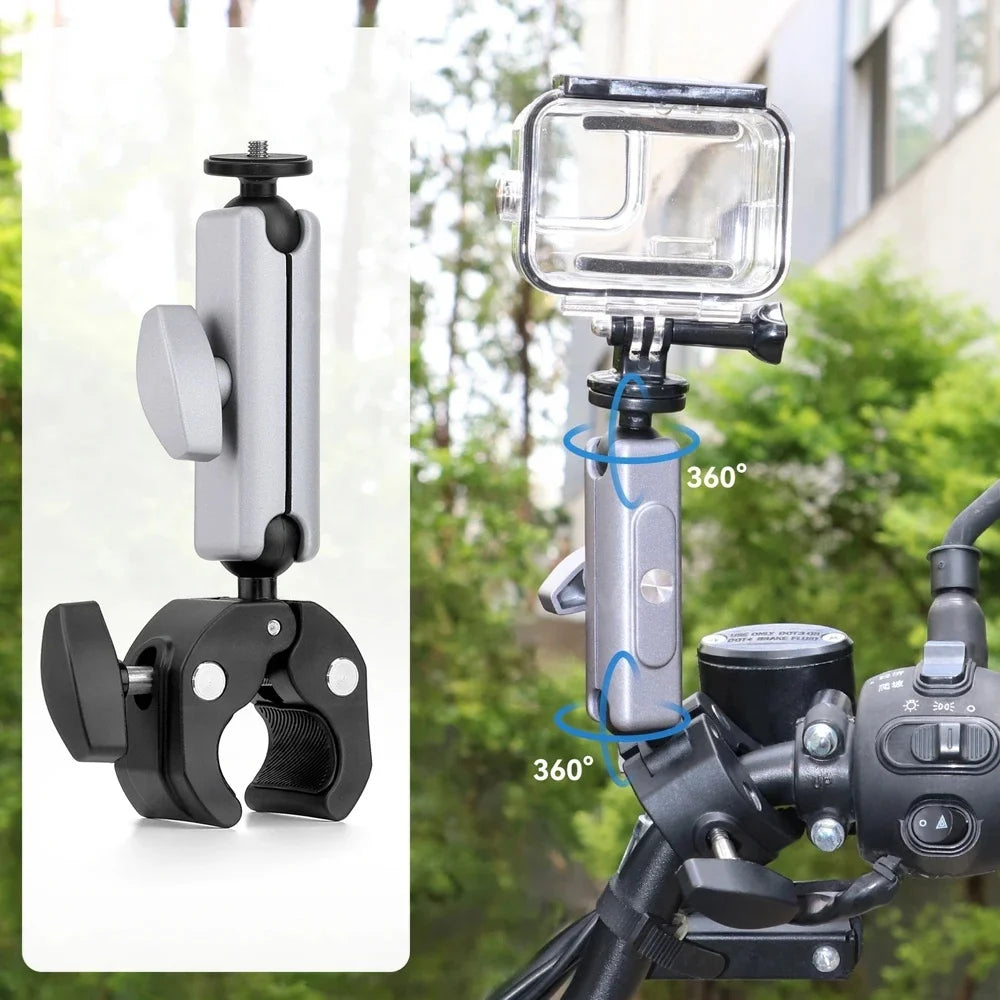 Action Camera Bicycle Motorcycle Handlebar Mount Selfie Stick Bracket
