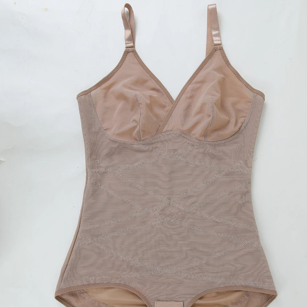 Women Tummy Control Bodysuit Shapewear with Built-in Bra & Butt Lifter