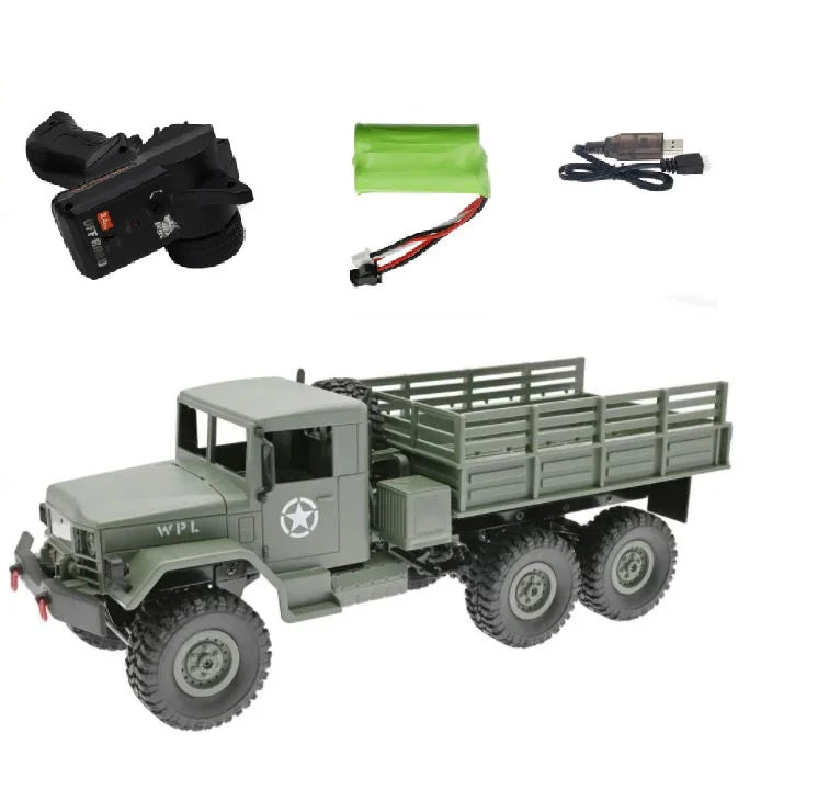 1 to 16 Scale 6WD Remote Control Off Road Military Truck
