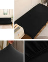 Armless Sofa Covers Elastic Solid Color Sofa Bed Cover Folding Seat Slipcover Dust-proof Stretch Couch Protector for Living Room
