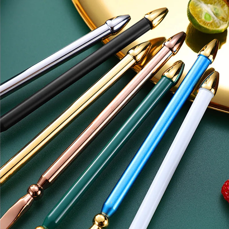 4pcs Upscale Cutlery Set 304 Stainless Steel Spoon and Fork Set Household Trident Kitchen Utensil Western Dinnerware Home Decor