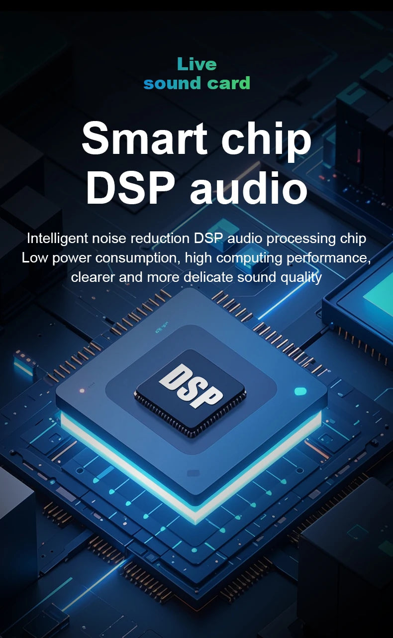 Gaming Audio Mixer,Streaming Mixer with Audio Interface BT Sound Board Voice Changer Sound Card,for PC Phone Live Streaming