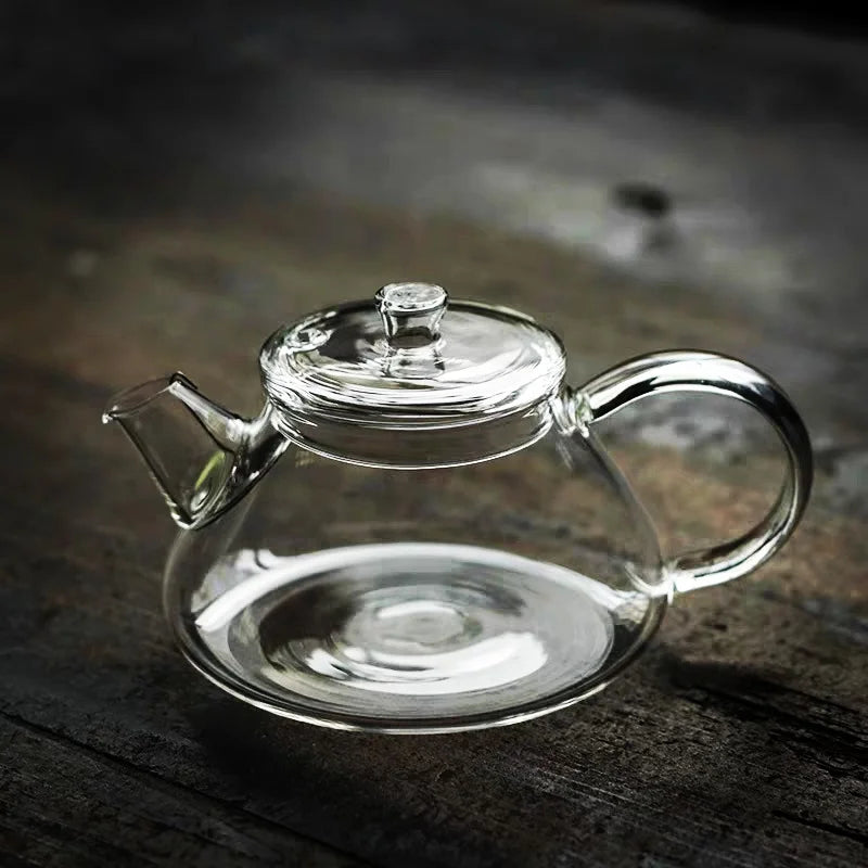 200ml Mini Heat Resistant Glass Teapot with Filter
