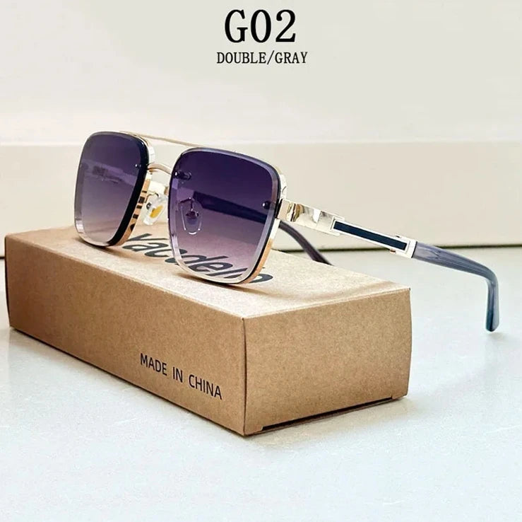 Square Frame Sunglasses With UV400 Protection