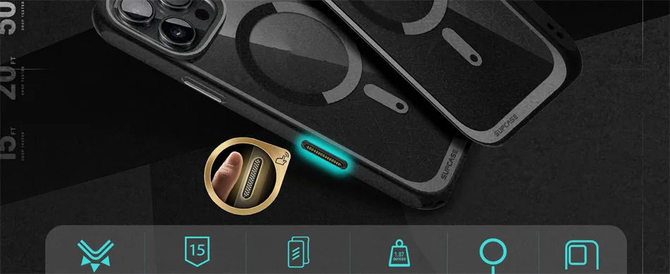 For iPhone 16 Pro Max Case with Camera Control Capture Button UB Mag Slim Shockproof  MagSafe Phone Case Cover