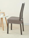 1PC Stretch Dining Chair Seat Cover Jacquard Solid Color Chairs Covers Removable Anti-Dust Chair Cushion Slipcovers Hotel Home