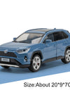 1:24 Scale RAV4 Camry Model Car Toy Metal Diecast Simulation Collection Sound & Light Vehicles Models Hobby Ornaments Gifts
