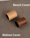5pcs 30ml 50ml Beech and Walnut Wood Cap Emrty Portable High-end Perfume Split Glass Spray Bottle Large Capacity Replacement