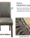 1PC Stretch Dining Chair Covers Leaves Jacquard Seat Covers Universal Size Dust Covers for Hotel Banquet Wedding Chairs Decor