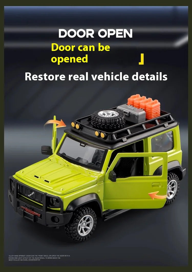 CCA 1:32 Suzuki Jimny Assembly Edition Alloy Diecast Model Assemble Car Toy Ornaments Decorative Trendy Ornament