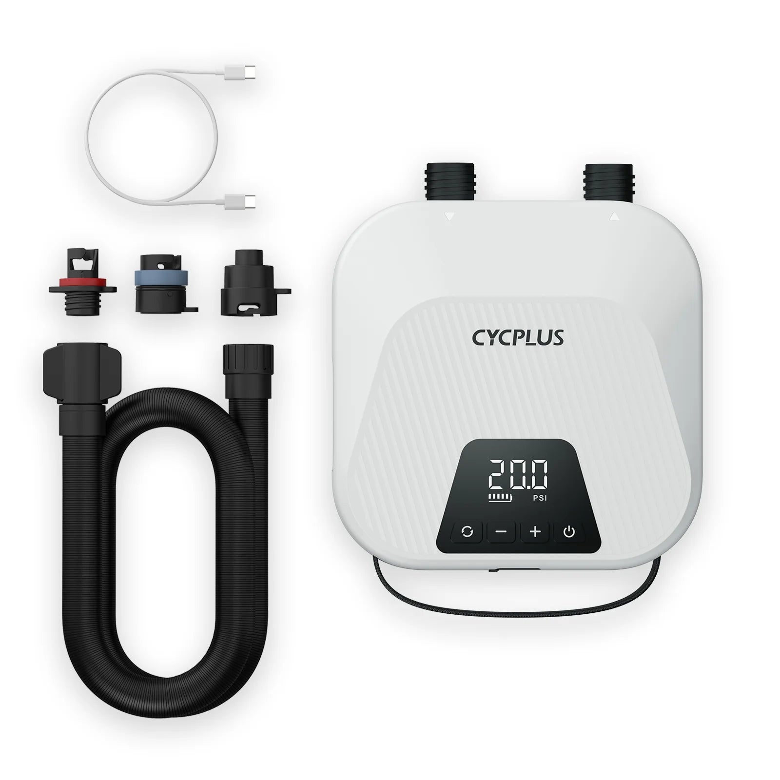 Electric Inflatable Kayak Boat Accessories 20PSI Cordless High Speed Dual Stage Air Inflator SUP Pump for Surfing Paddle Board