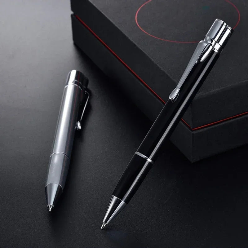 Creative Ball Pen Ligher Green Flame Torch Lighter Unusual Pen Portable Metal Butane Gas Cigarette Lighter Practical Gadget Gift