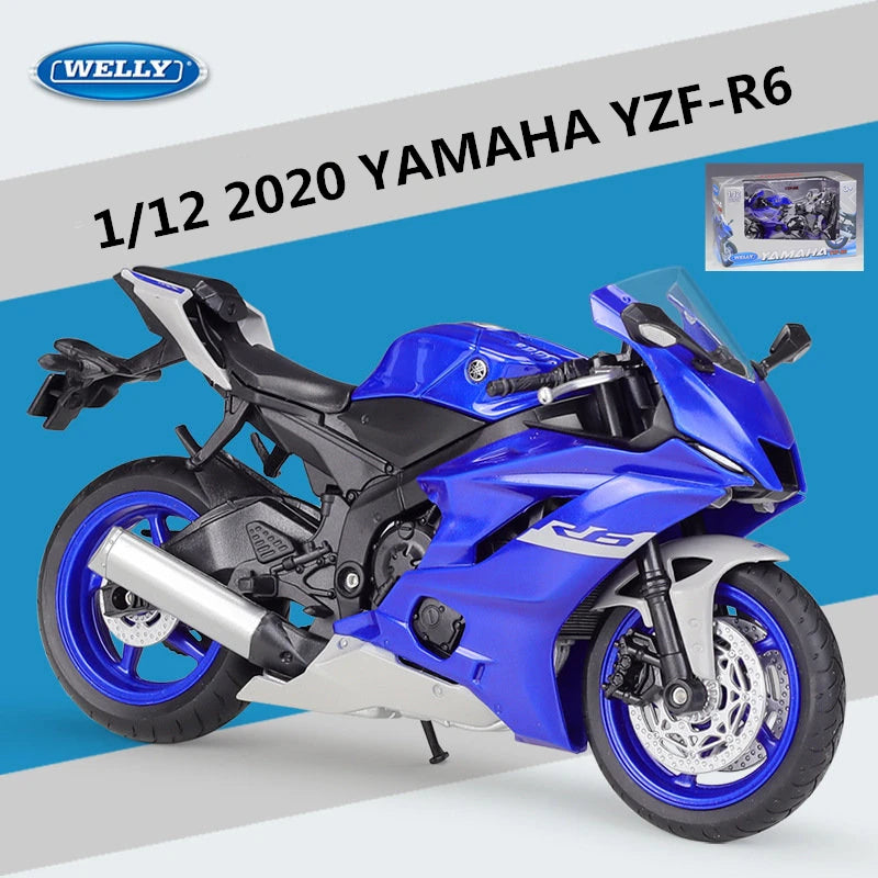 Diecast Yamaha YZF R6 Racing Motorcycle Model 1 to 12 Scale