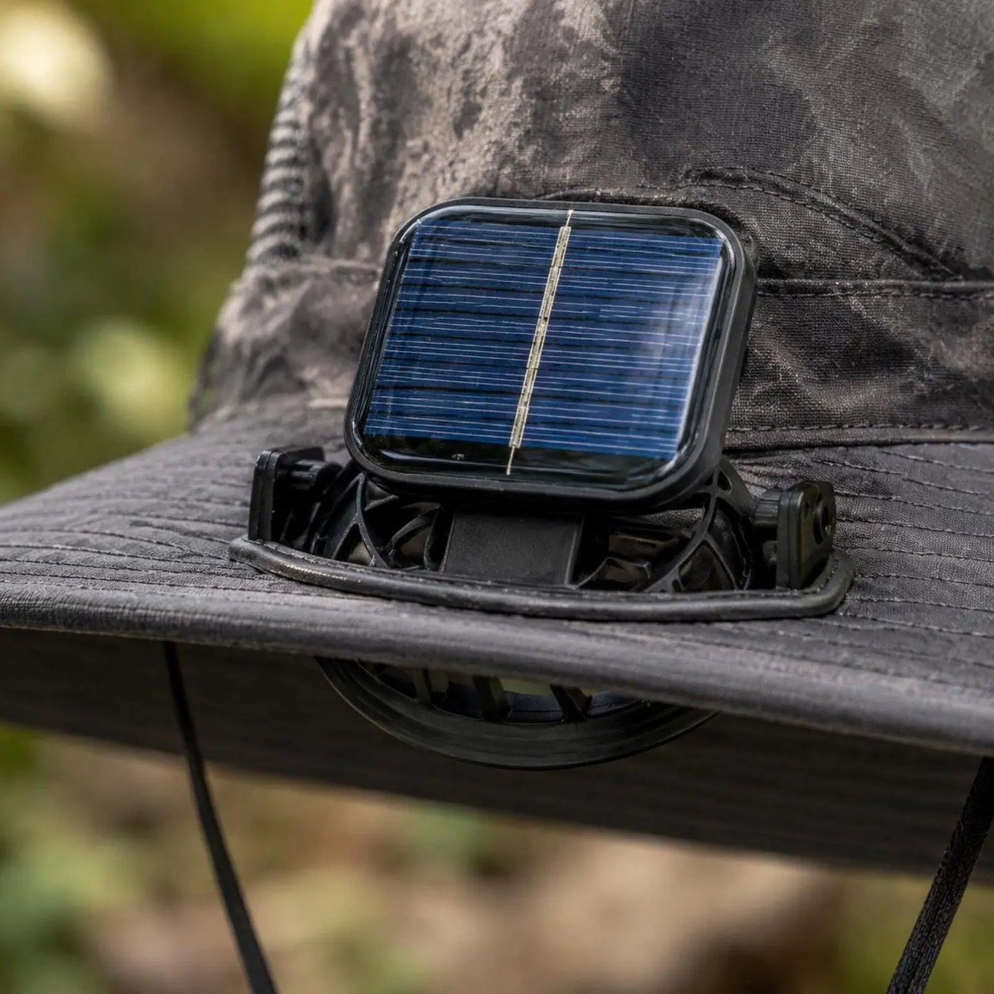 Wide Brim Solar Fan Sun Hat With Dual Fans