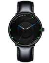 Minimalist Men's Fashion Watches Ultra Thin Stainless Steel Mesh Belt Quartz Wrist Watch Men Casual Leather Clock