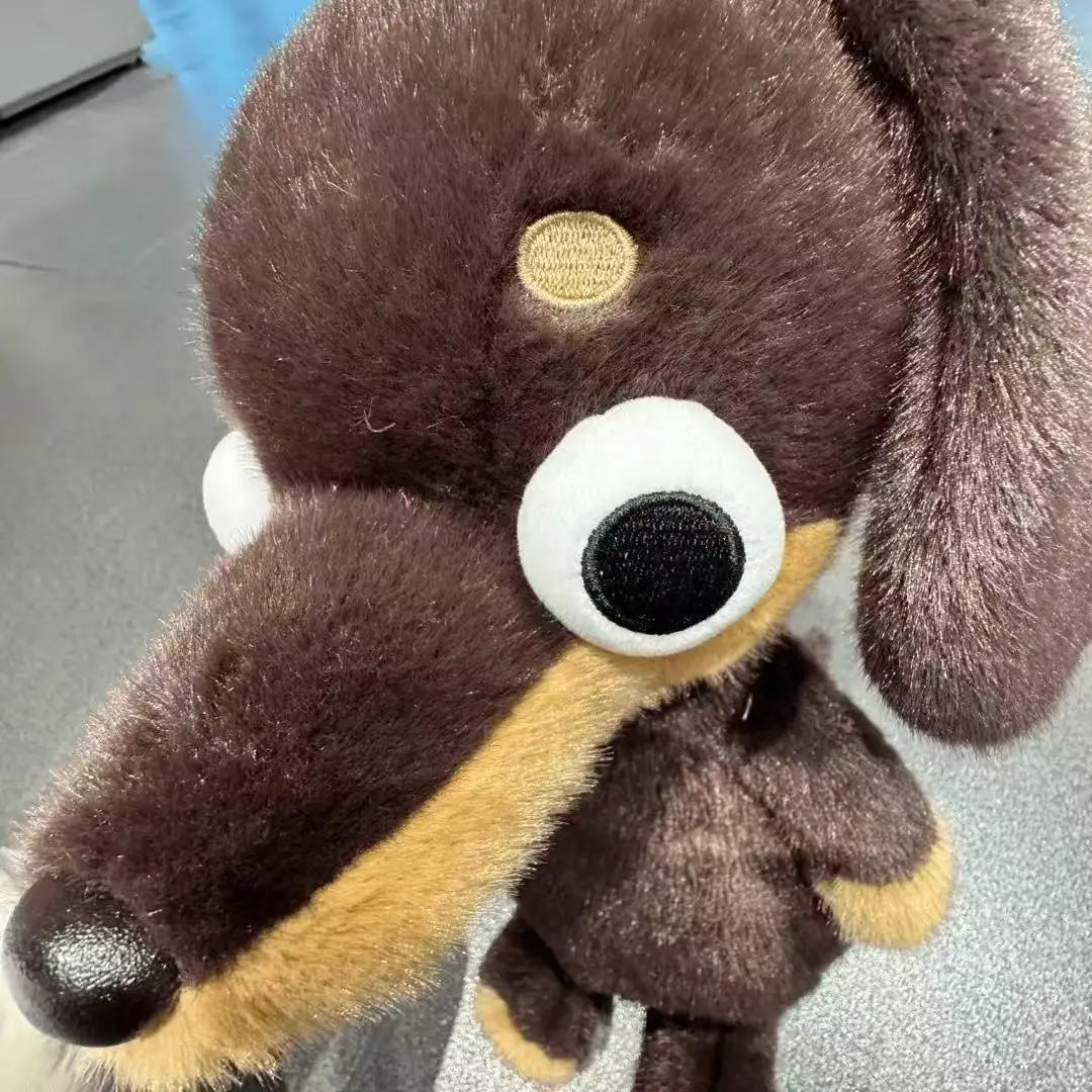 Kawaii Dachshund Stuffed Doll Plush Toy Cartoon Cuddly Animal for Kids Birthday Gift Girls Anime Themed Soft Toy International