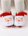 Christmas  Shoes  Winter Snow Boots Cute Cartoon Santa Claus Warm  Walking Shoes Girls Boy Crib Shoes First Walker