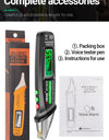 Circuit Breaker Finder with Voice Broadcast and Infrared Sensor Positioning Voltage Tester Electric Wire Detector